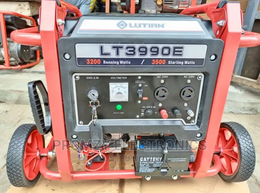 3.5kva Lutian Remote Control Petrol Generator Model LT3990E2