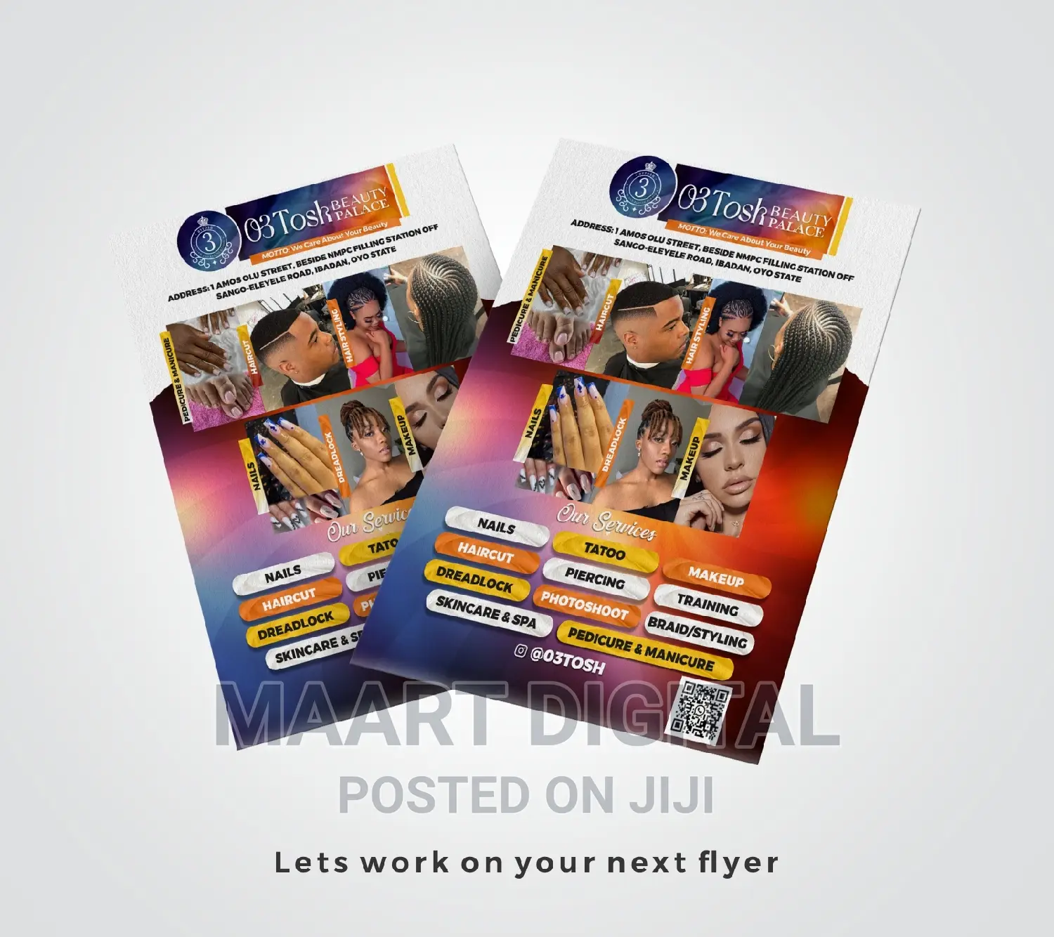 Flyer. Both Design and Printing