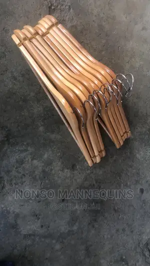 Neat Glossy Body Imported Wooden Clothes Hangers