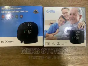 Rechargeable Wrist Blood Pressure Monitor Sphygmomanometer