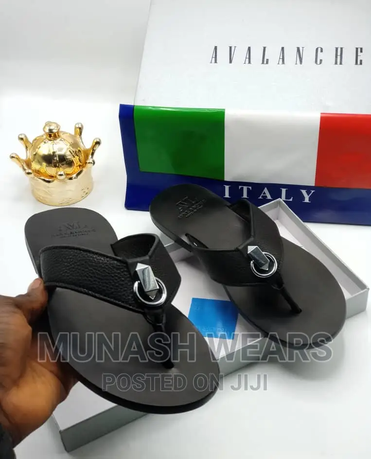 Italian Leather AVL Leather Slipers