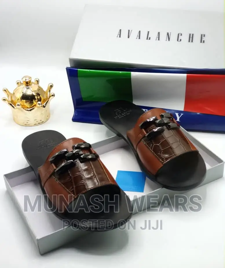 Italian Leather AVL Leather Slipers