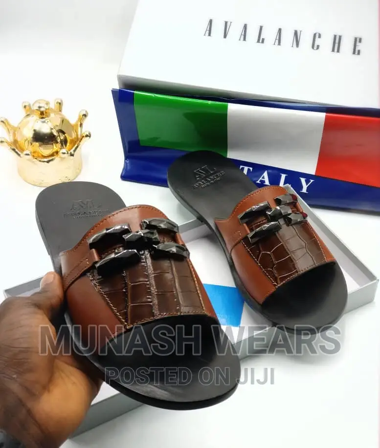 Italian Leather AVL Leather Slipers