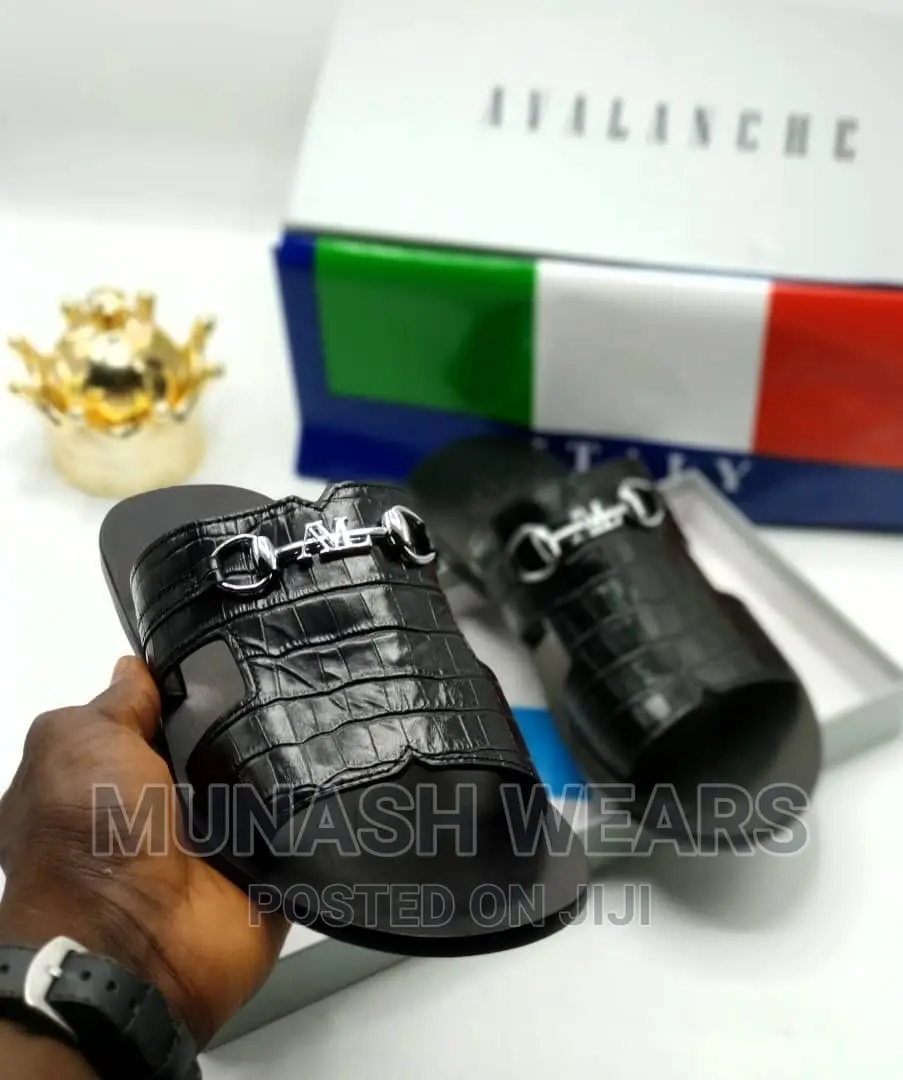 Italian Leather AVL Leather Slipers