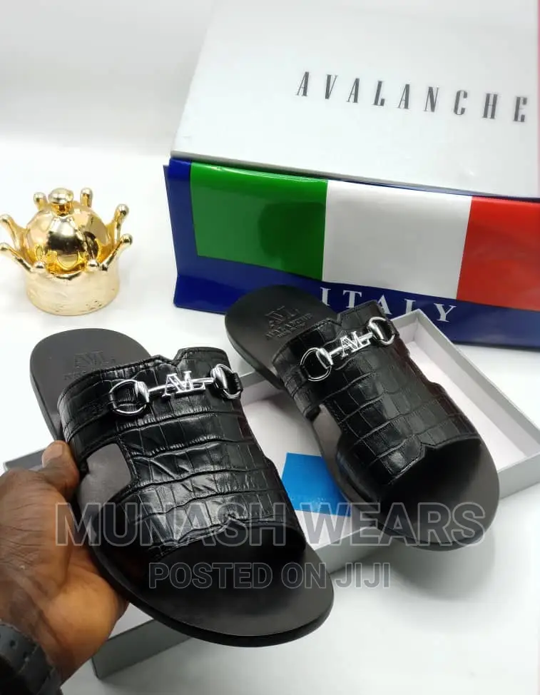 Italian Leather AVL Leather Slipers