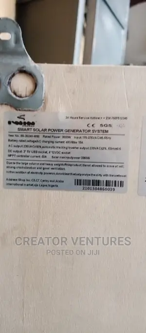 Solar Generator Smart All In1, 3000watts,FREE Panels Battery