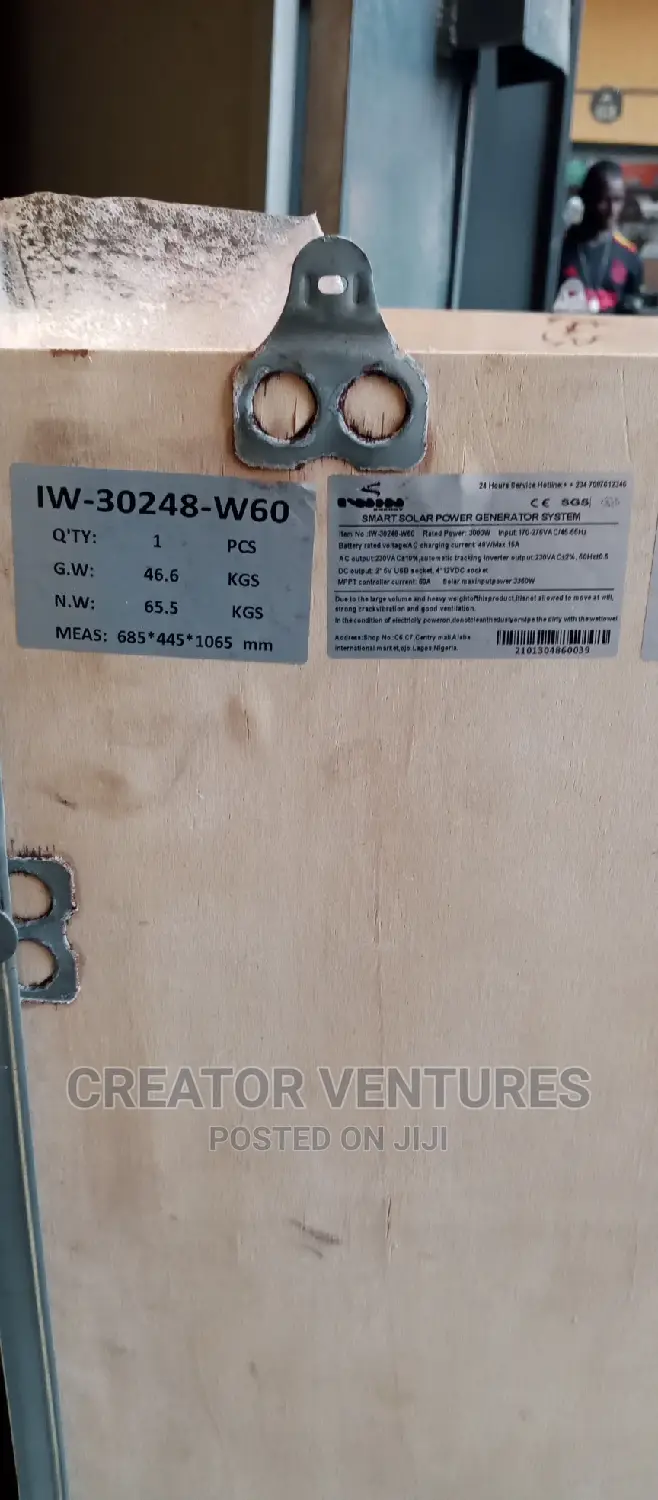 Solar Generator Smart All In1, 3000watts,FREE Panels Battery