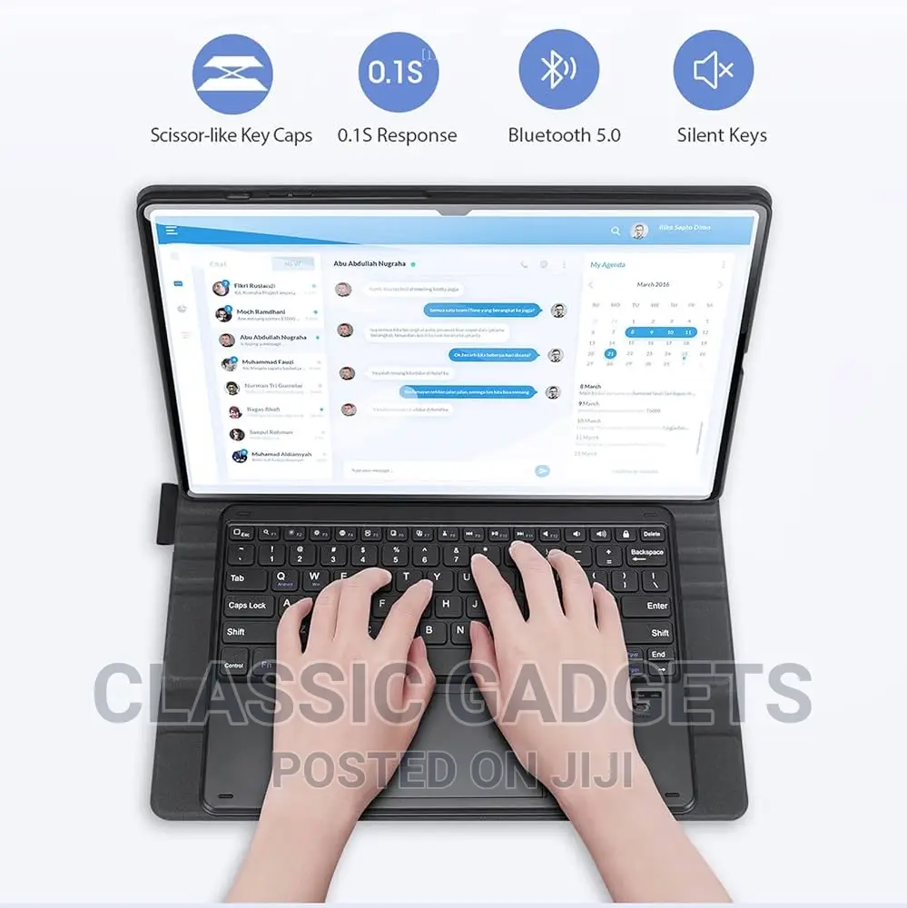 Bluetooth Touchpad Keyboard Cover for Galaxy Tab S9- S9ultra