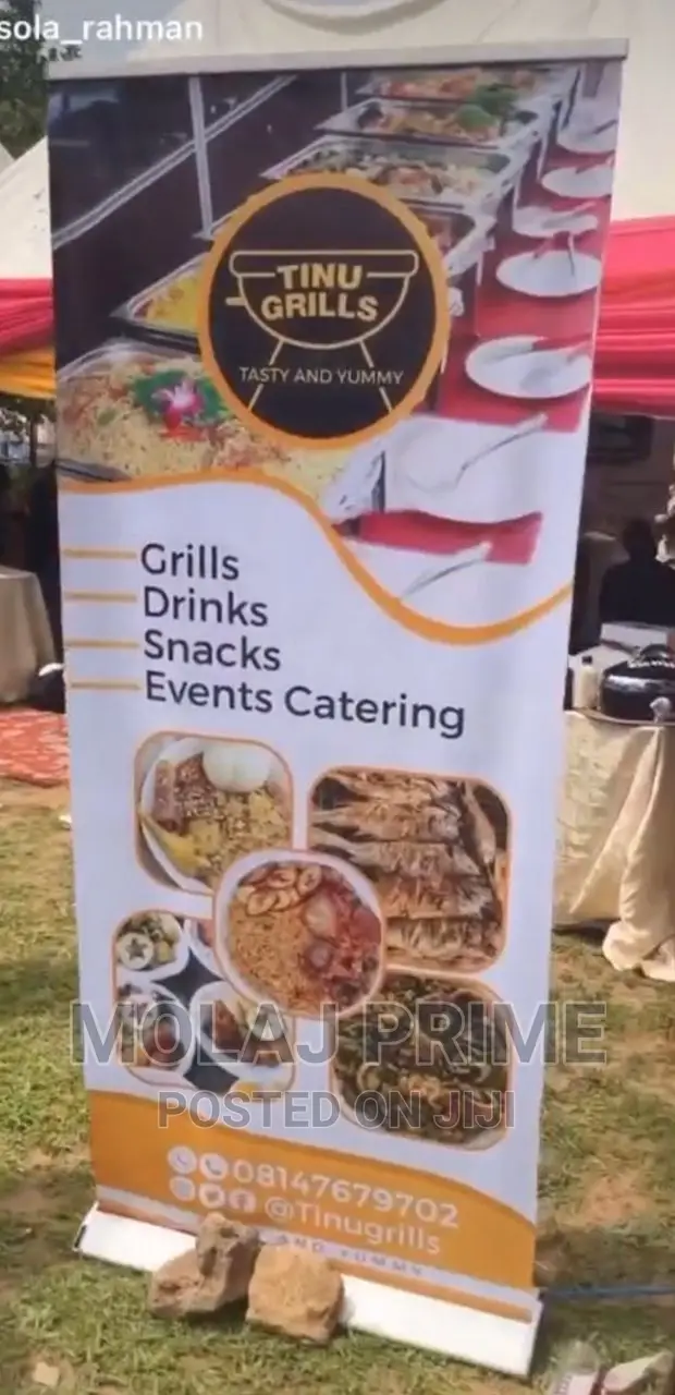 Roll-Up Banner) Design, Printing + Stand