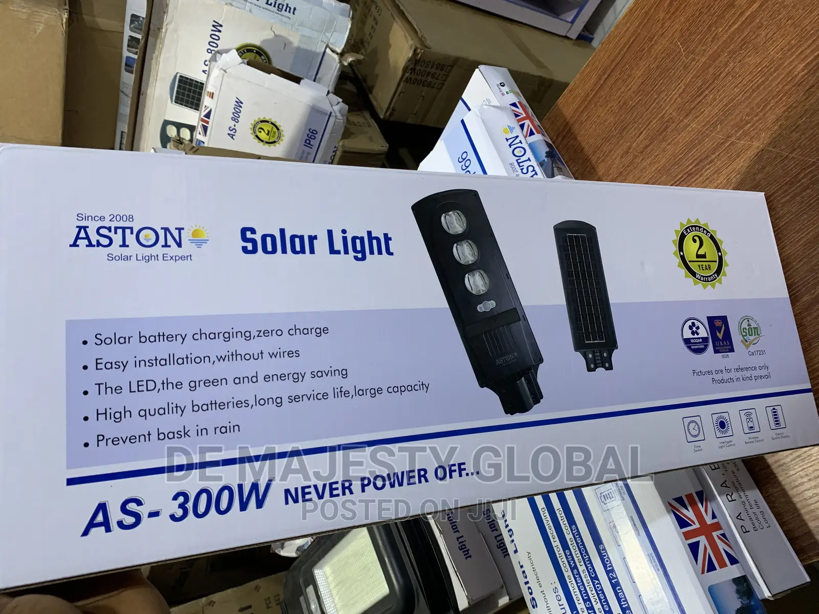 Aston 300watt All In One Solar Street Light