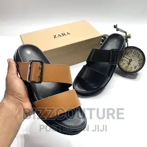 Original ZARA Double Strap Buckle Leather Available in Store