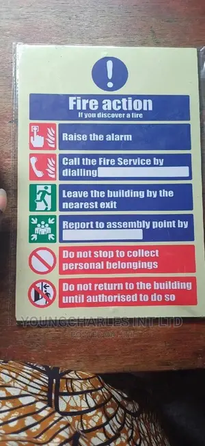 Fire Action Signage