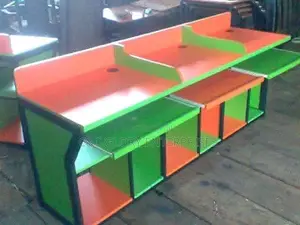 3 in One Computer Desk.(Iron + HDF Wood)