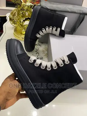High Top Lace Up Canvas/Sneakers