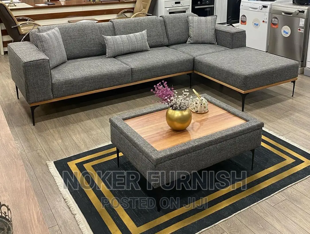 Complete Set (L) Shape Sofa's Will Table