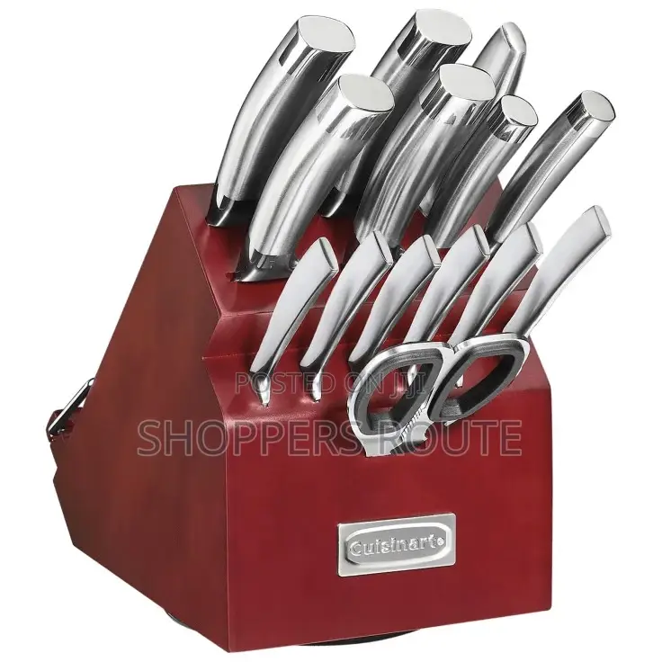 Cuisinart 15-Piece Classic Rotating Block Cutlery Set.