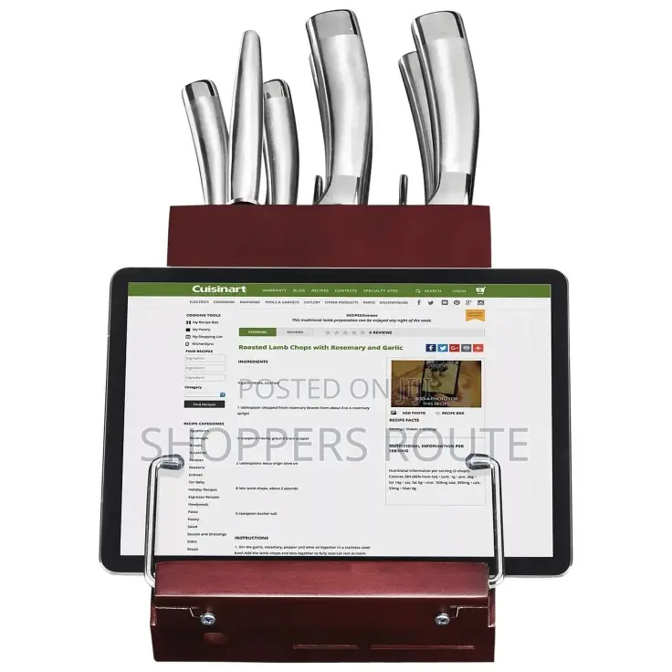 Cuisinart 15-Piece Classic Rotating Block Cutlery Set.