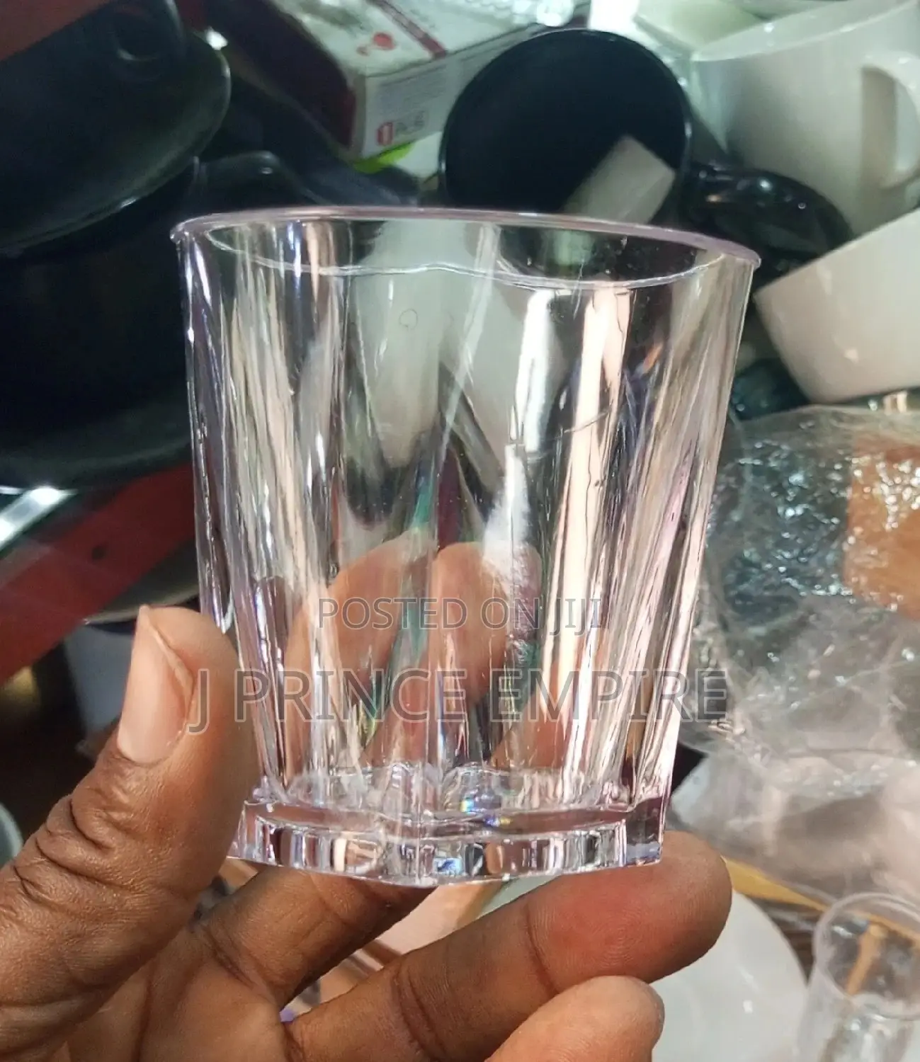 Acrylic Drinking Cup, Octagonal Suitable for Bars, Etc.