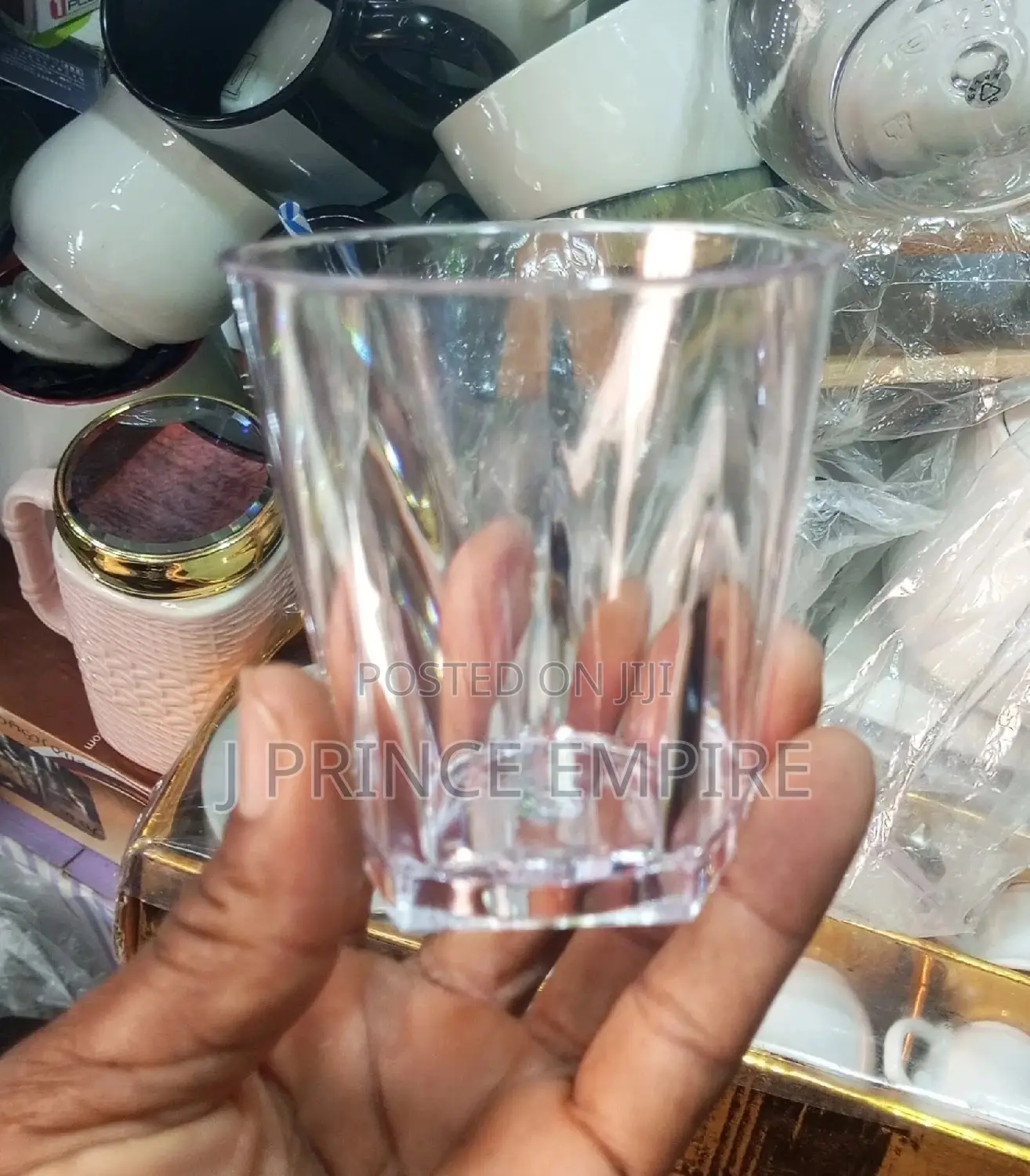 Acrylic Drinking Cup, Octagonal Suitable for Bars, Etc.
