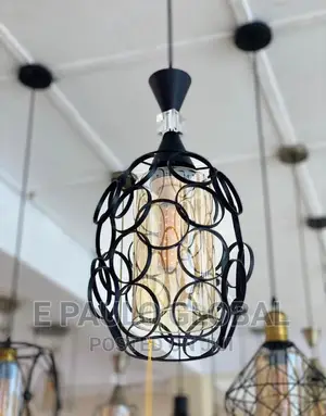 Basket Pendant Light With Bulb