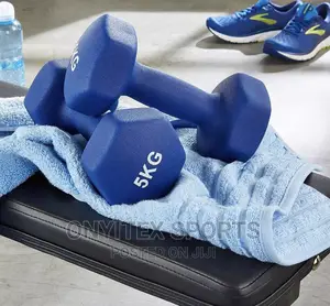 A Pair of 5kg Arobic Dumbbells