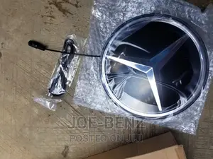Full Glass Mercedes Benz Front Grill Light Logo