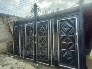 12ft by 8ft Black Channel Gate for Sale
