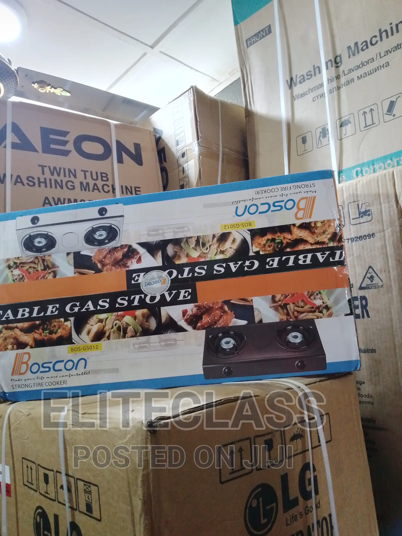 Two-Burner Boscon Table Top Gas Cooker (Bos-Gs012s)