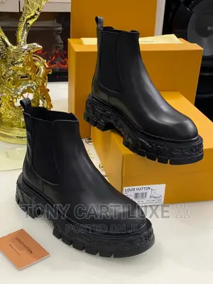 Louis Vuitton Men -Women High Thick Sole Luxury Boot