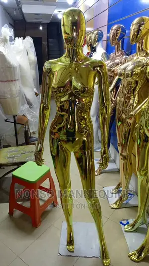 High Quality Gold Chrome Acrylic Female Size 8 Dummy