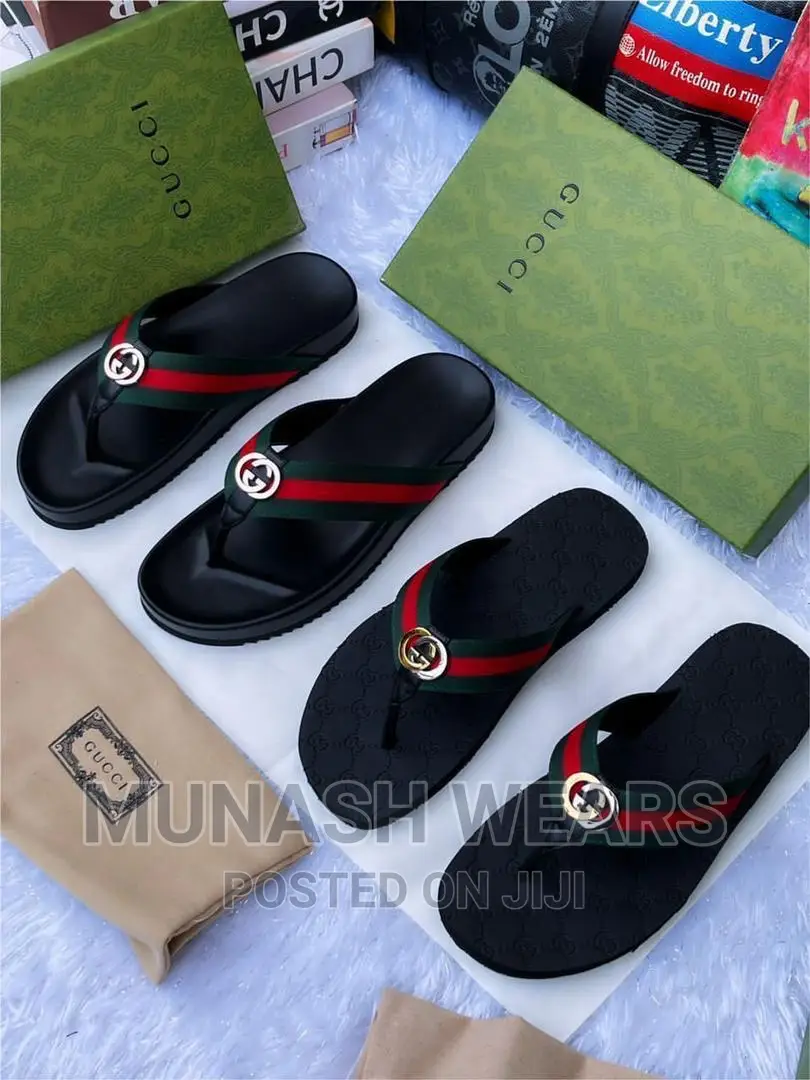 Men Luxury Leather Slipers