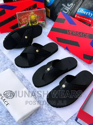 Men Luxury Leather Slipers