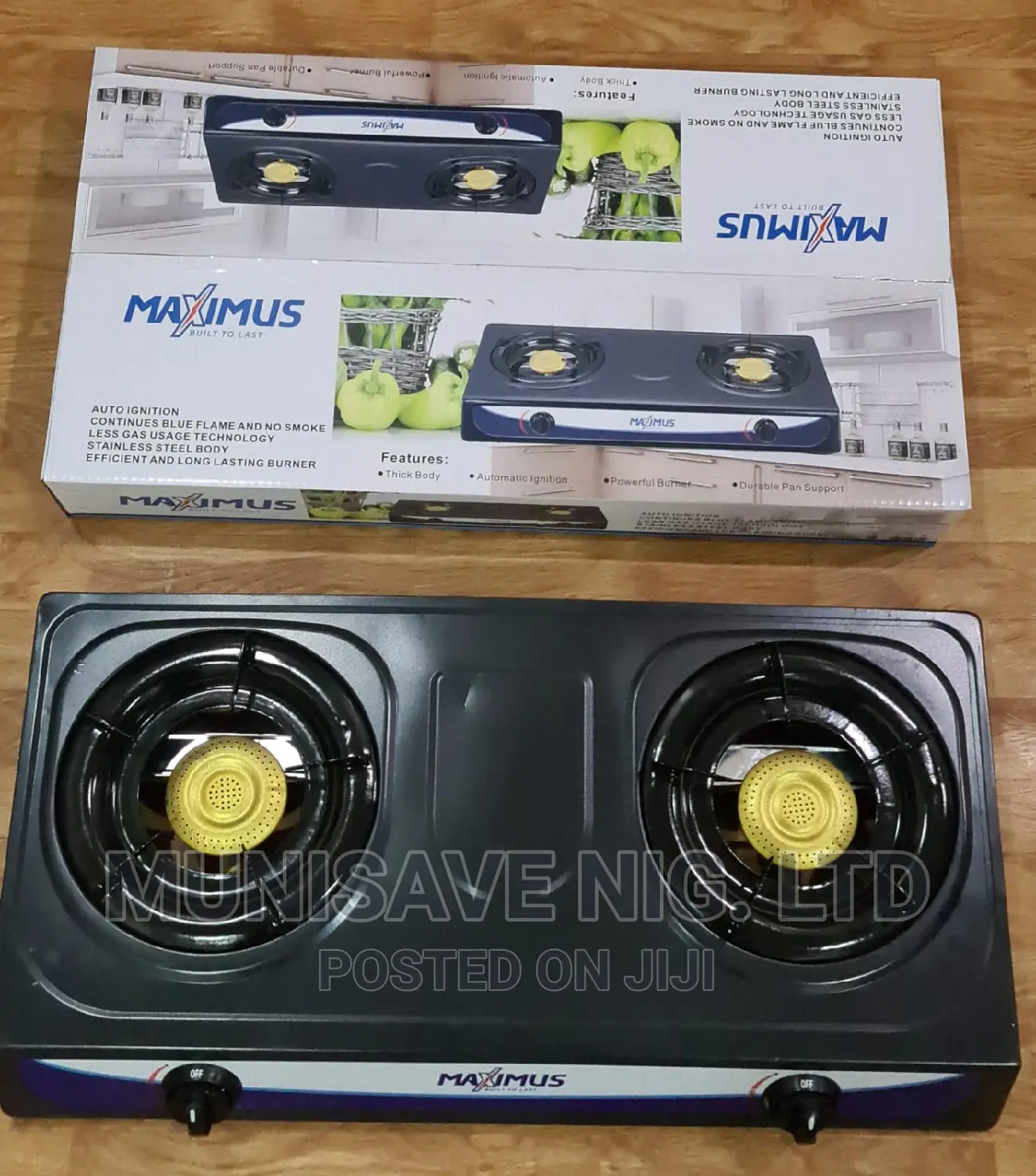 Brand New Original Maximus Double Burner Gas Cooker in Lagos Island