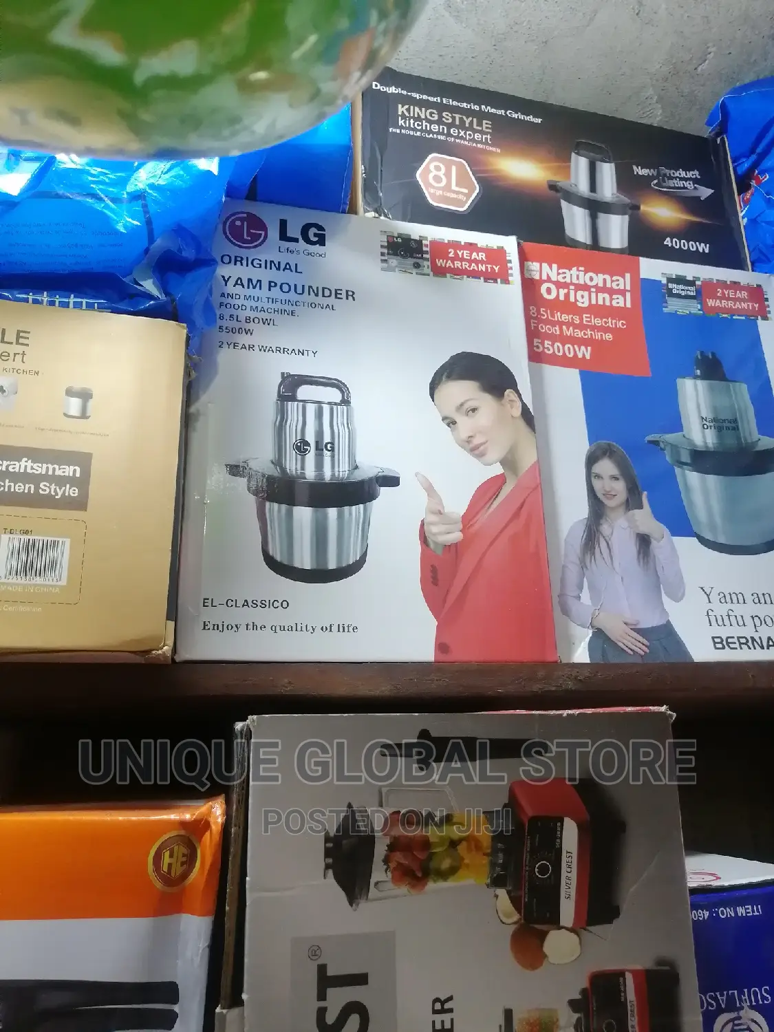 Lg Yam Pounder and Multifunctional Food Processor -8.5l