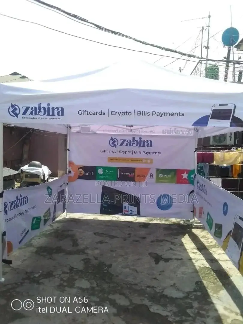 Fully Branded Collapsible Gazebo Production