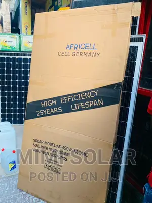 450 Watts Africell Mono Panel