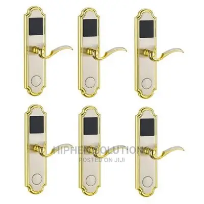 Door Lock With RFID Card Access Control - Golden Edge - 6 Sets