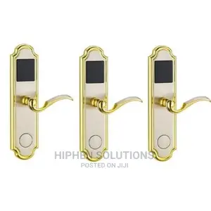 Door Lock With RFID Card Access Control - Golden Edge - 3 Sets
