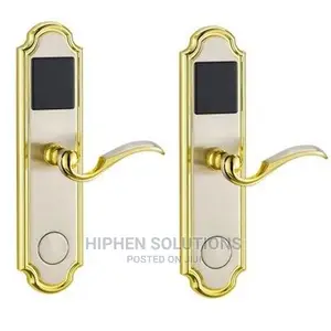 Door Lock With RFID Card Access Control - Golden Edge - 3 Sets