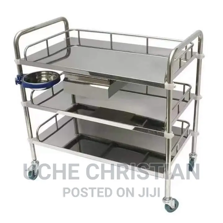 Three Steps Medical Trolley