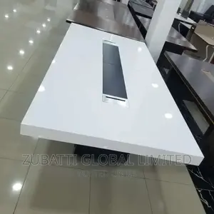 3 Meters White Conference Table