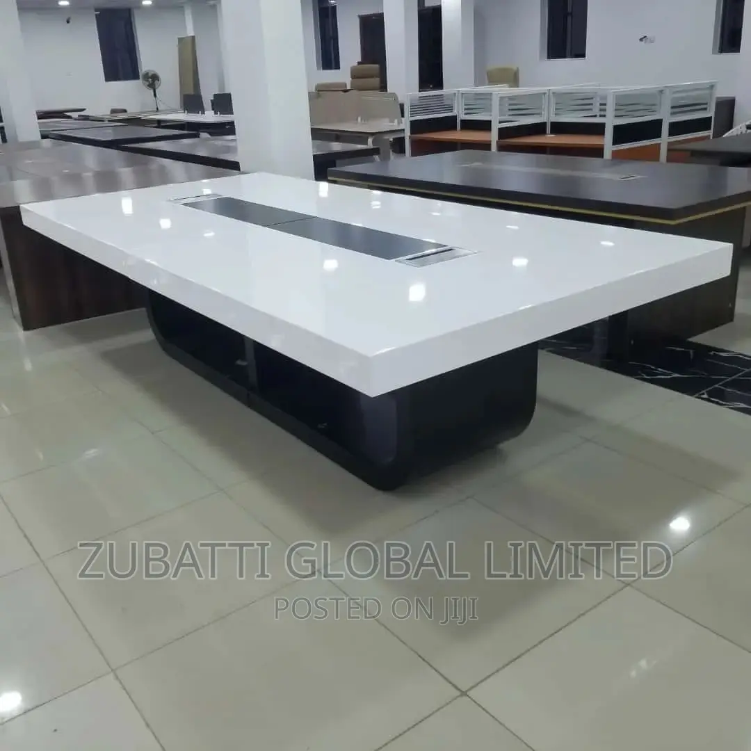 3 Meters White Conference Table