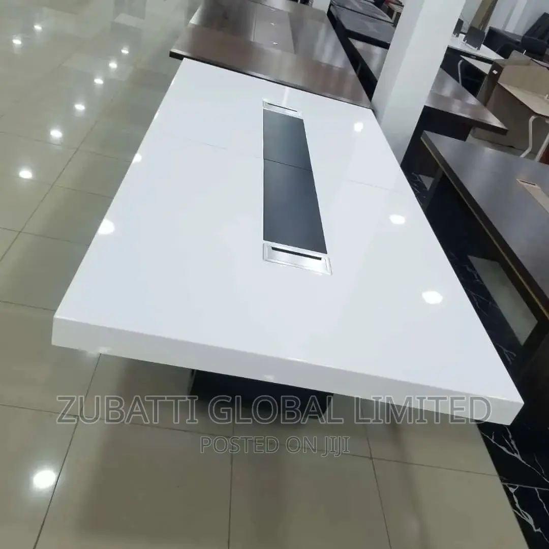 3 Meters White Conference Table