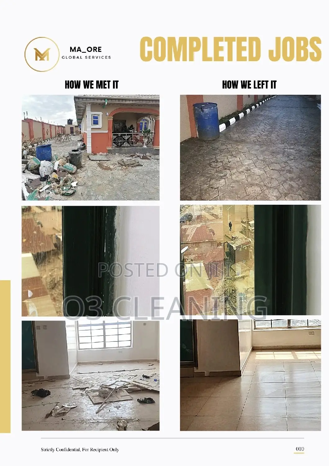 Laundry, Cleaning And Fumigation Services