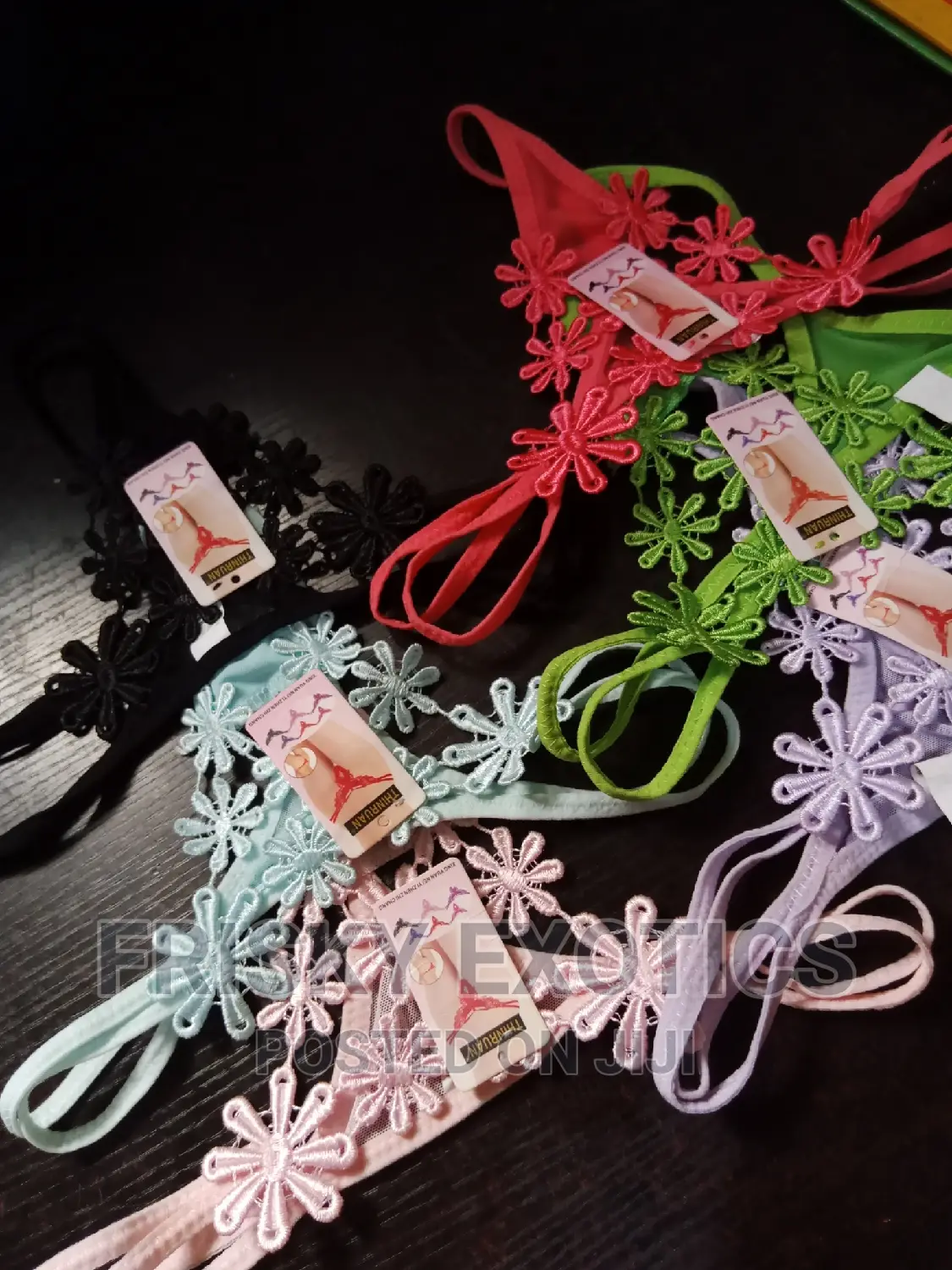 6 Beautiful Harness G-String Panties
