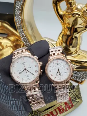 Original TISSOT Gold Chain Couples Watch Available in Store
