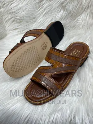 Italian Ferre Leather Slipers