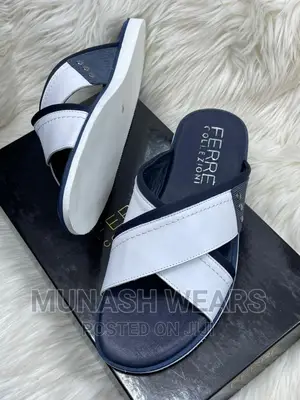 Italian Ferre Leather Slipers
