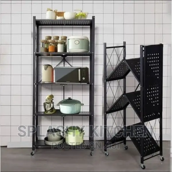 5 Tier Foldable Rack Kitchen Rack With Wheels in Lagos Island (Eko ...