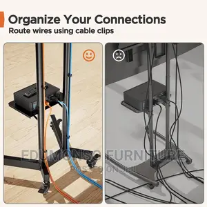 Rolling Tv Stand for 32-70 Inch Screens Up to 132 LBS